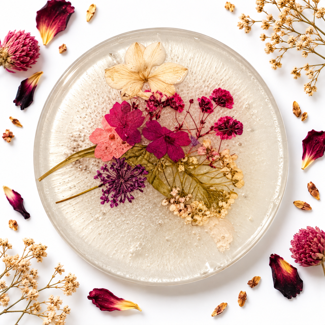 Gilded Botanical Coasters - Botanical Medley III